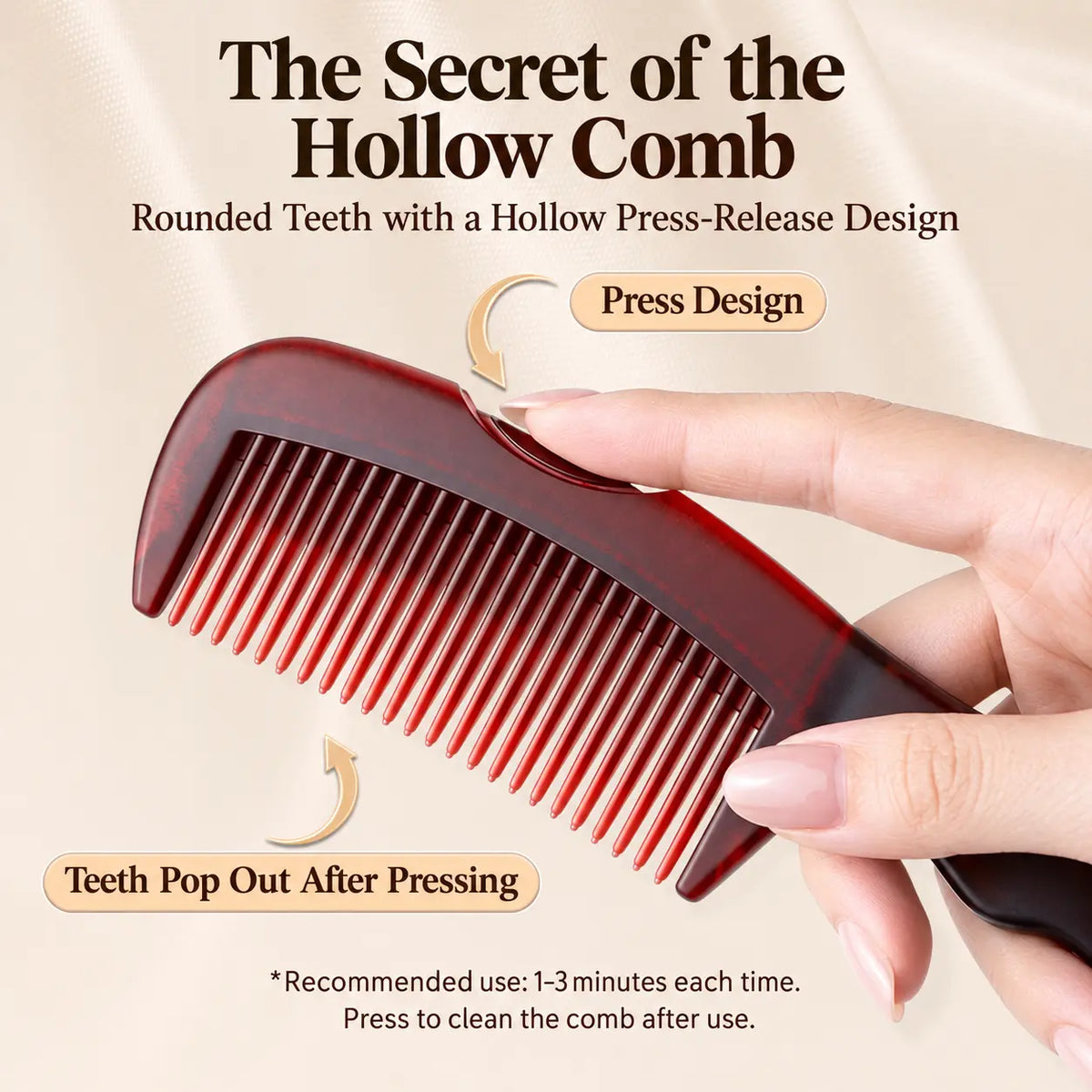 Oil-Cleansing Hollow Comb