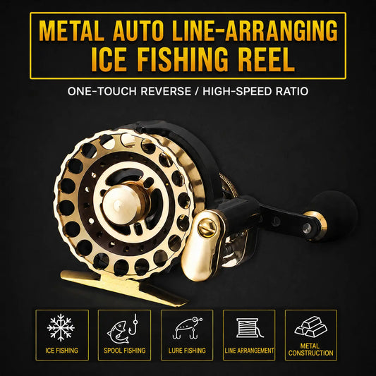 CNC All-Metal Auto Line-Arranging Raft Fishing Reel