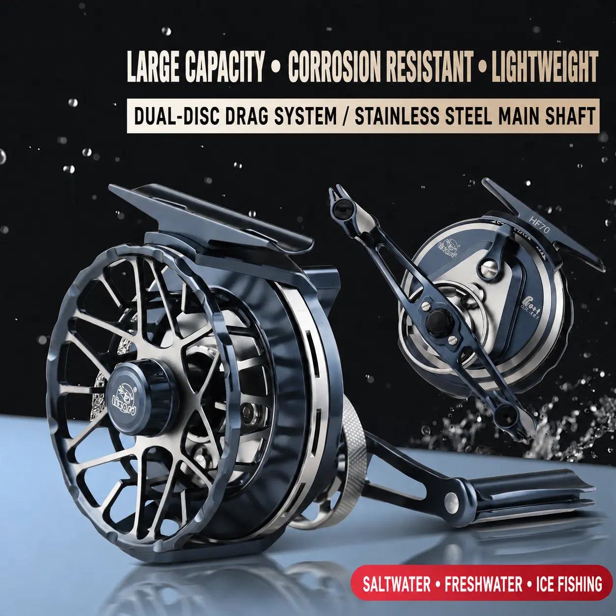 Admiral All-Metal High-Speed Raft Fishing Reel