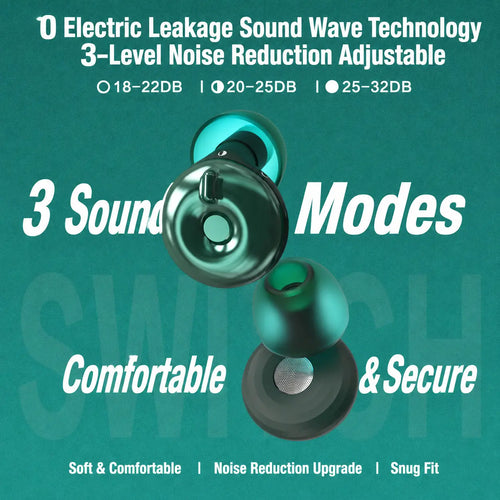 Adjustable Noise-Canceling Sleep Earplugs