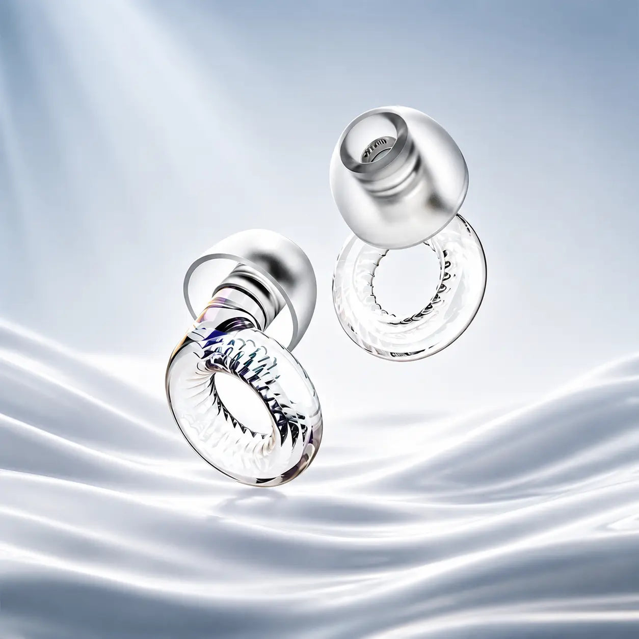 Crystal Clear Colorful Travel Noise-Reducing Earplugs