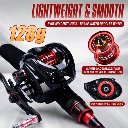 Carbon Fiber Ultra-Light Baitcasting Reel
