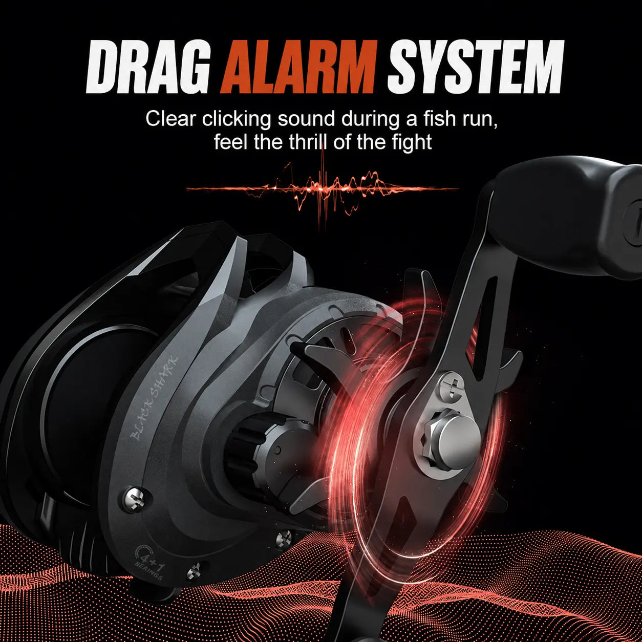 Metal Casting Reel with Drag Clicker