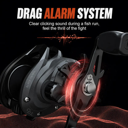Metal Casting Reel with Drag Clicker